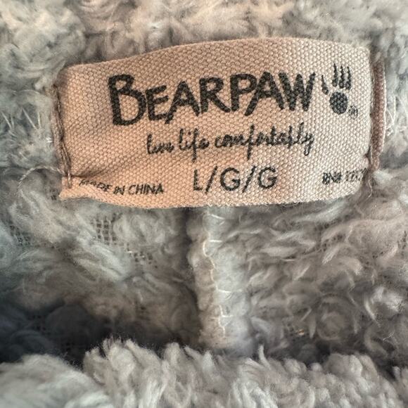 BearPaw Women’s Large light Blue Cozy Fleece Sleep Set with Jogger Style Pants - Picture 2 of 10